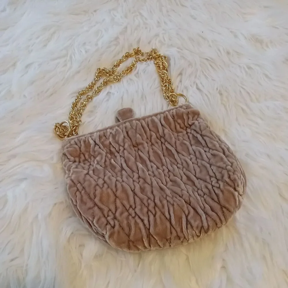 Vintage MAGID Handbag cluch gold Chain Strap